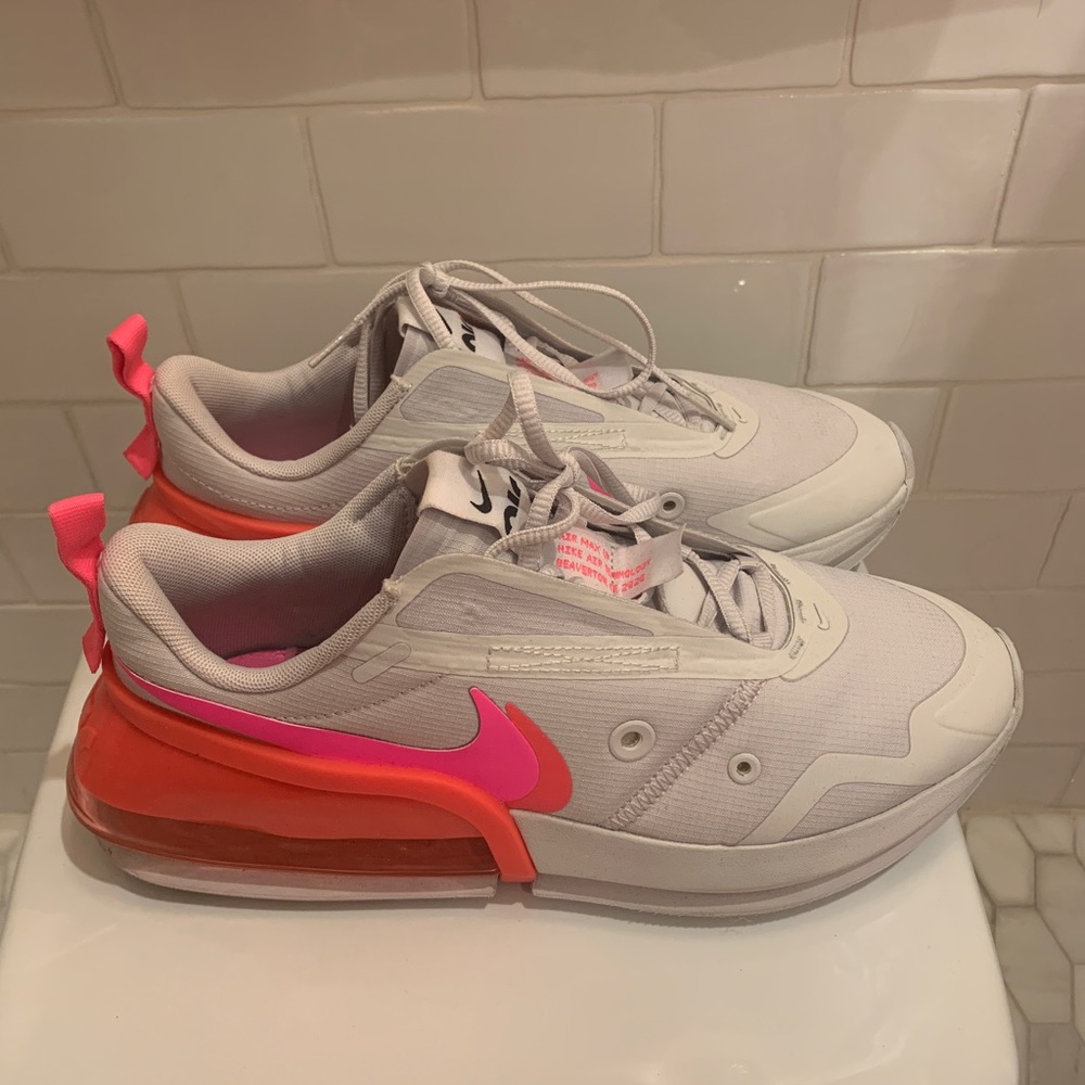 NIKE WOMENS AIR MAX UP (GREY PINK CRIMSON) practically new
